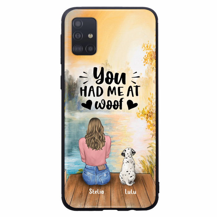 Personalized Dog Mom Phone Case - Gifts For Dog Lovers With Up to 4 Dogs - You Had Me At Woof - Case For iPhone, Samsung