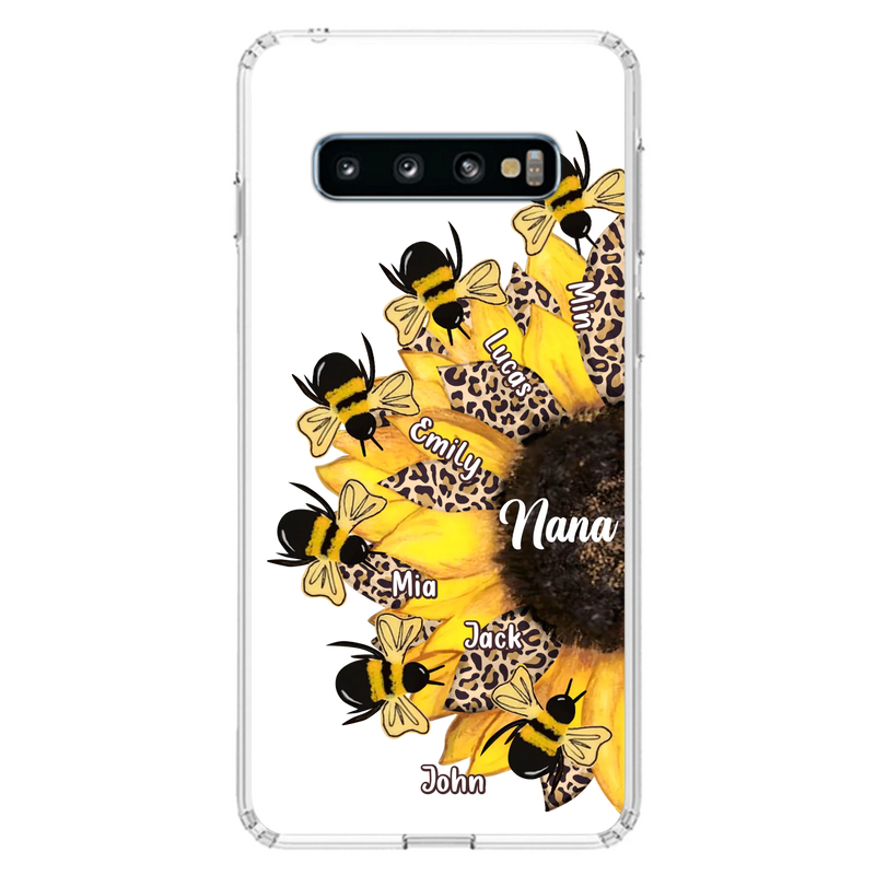 Custom Sunflower Grandma Phone Case - Mother's Day Gift Idea for Mom/Grandma