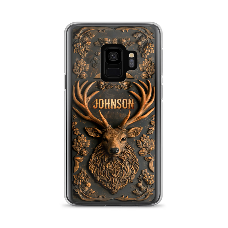 Personalized Deer Hunting 3D Printed Effect Phone Case - Gift Idea For Hunting Lover - Case For iPhone/Samsung