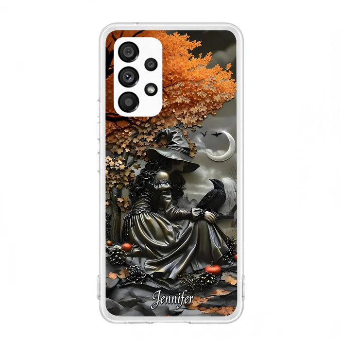 Personalized Witch Phone Case - Halloween/Birthday Gift Idea For Yourself, Women, Witch Lovers - Case For iPhone/Samsung