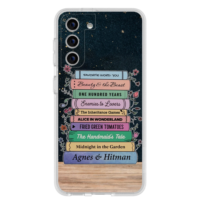 Custom Personalized Reading Book Phone Case For iPhone/ Samsung - Gift Idea For Reading Lover/ Birthday
