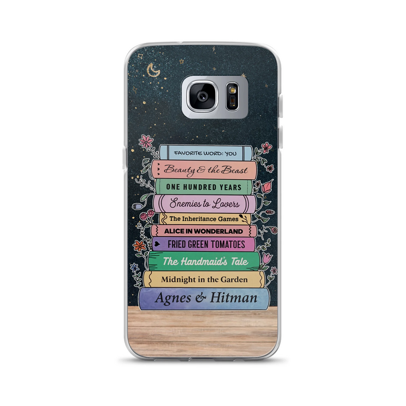 Custom Personalized Reading Book Phone Case For iPhone/ Samsung - Gift Idea For Reading Lover/ Birthday