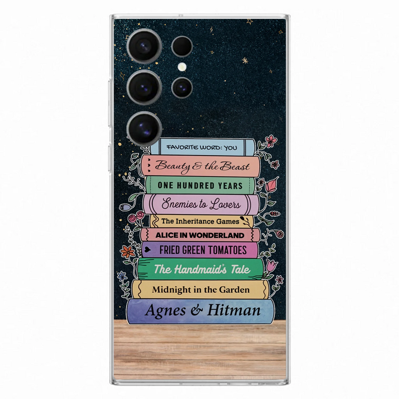 Custom Personalized Reading Book Phone Case For iPhone/ Samsung - Gift Idea For Reading Lover/ Birthday