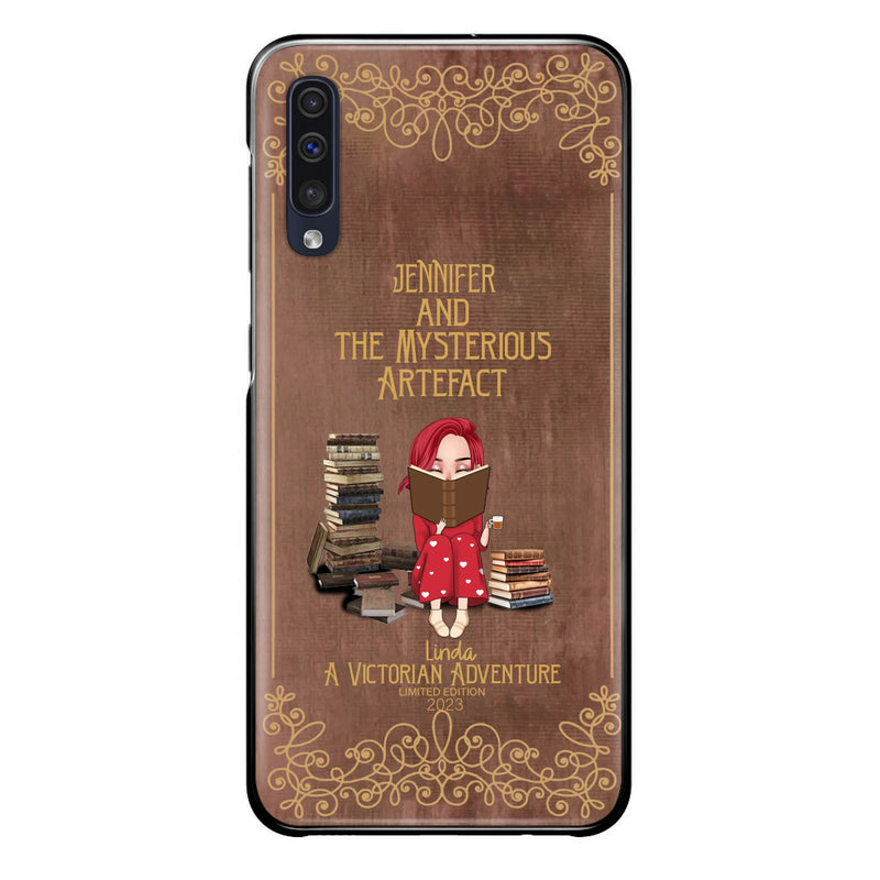 Custom Personalized Reading Girl Phone Case - Gift Idea For Reading Lovers - Mysterious Artefact - Cases For iPhone/Samsung