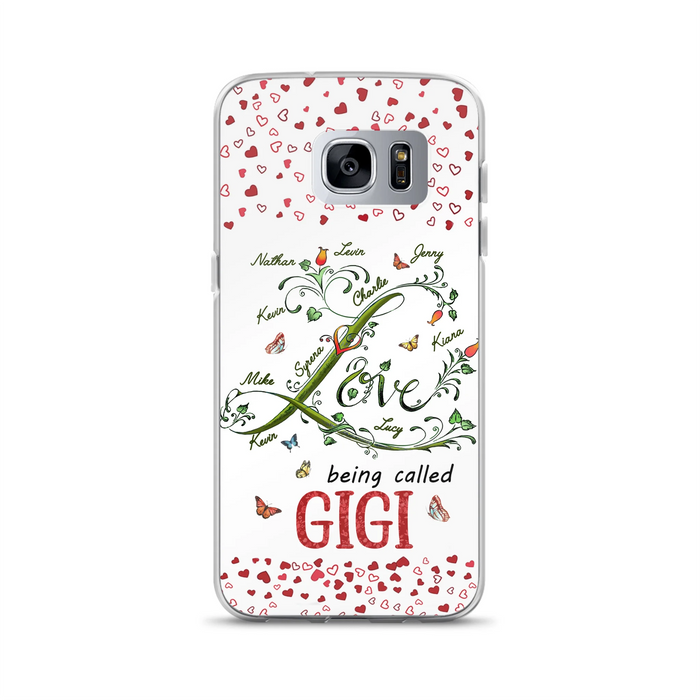 Custom Personalized Grandma Phone Case - Upto 10 Kids - Mother's Day Gift Idea For Grandma - Love Being Called Grandma