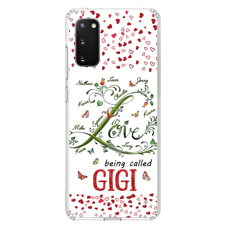 Custom Personalized Grandma Phone Case - Upto 10 Kids - Mother's Day Gift Idea For Grandma - Love Being Called Grandma
