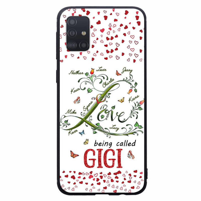 Custom Personalized Grandma Phone Case - Upto 10 Kids - Mother's Day Gift Idea For Grandma - Love Being Called Grandma
