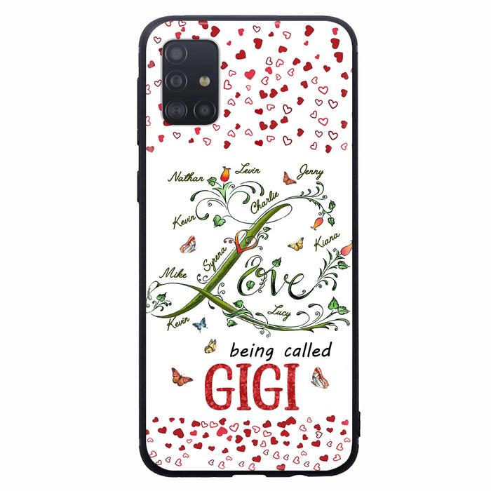 Custom Personalized Grandma Phone Case - Upto 10 Kids - Mother's Day Gift Idea For Grandma - Love Being Called Grandma