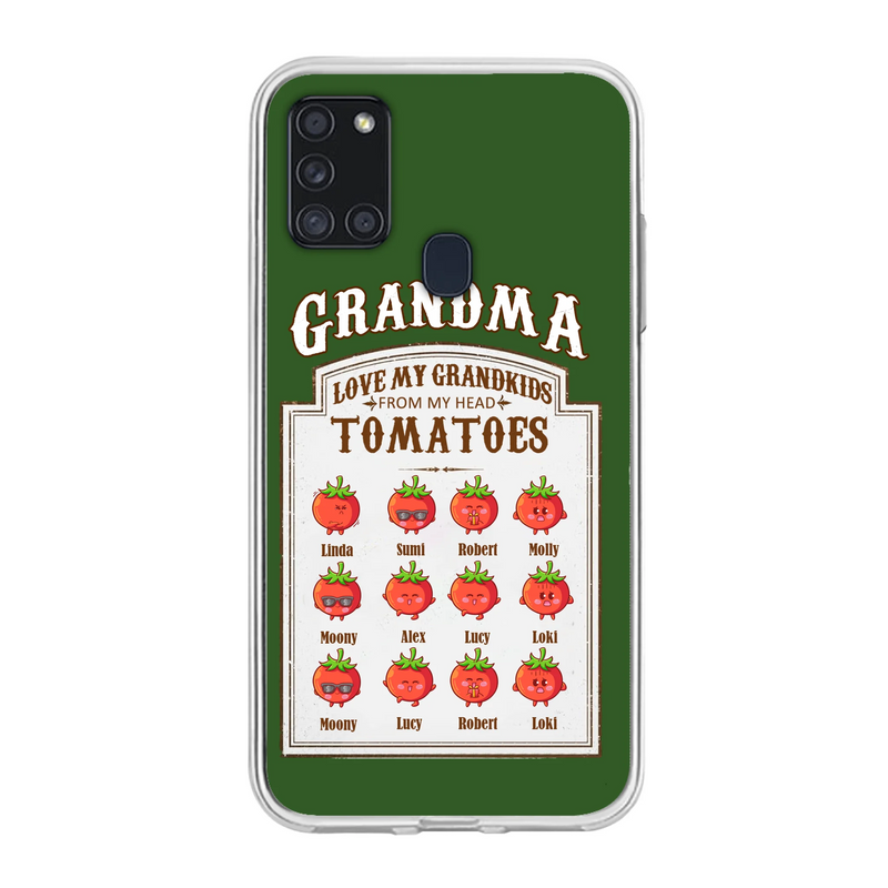 Custom Personalized Grandma Tomatoes Phone Case - Gift Idea For Mother's Day/Grandma- Upto 12 Tomatoes - Case For iPhone/ Samsung