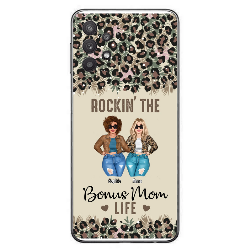 Custom Personalized Bonus Mom Phone Case - Gift Idea For Mother's Day - Rockin' The Bonus Mom Life - Case For iPhone & Samsung