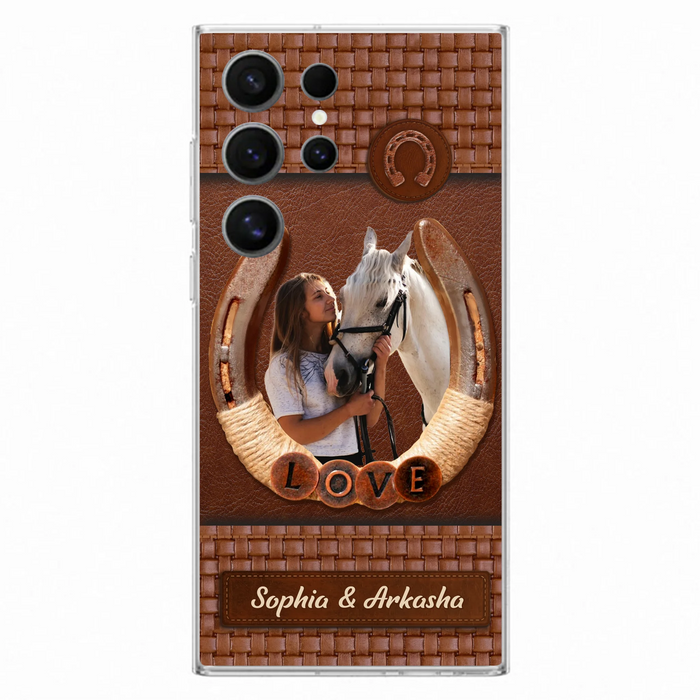 Personalized Horse Phone Case - Upload Photo - Gift Idea Horse Lover - Case For iPhone And Samsung