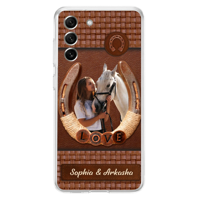 Personalized Horse Phone Case - Upload Photo - Gift Idea Horse Lover - Case For iPhone And Samsung