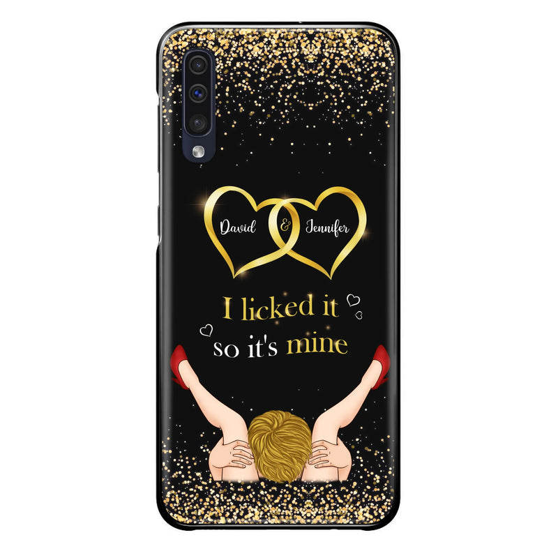 Custom Personalized Couple Phone Case - Gift Idea For Couple/Valentines Day - I Licked It So It's Mine - Case For iPhone/Samsung