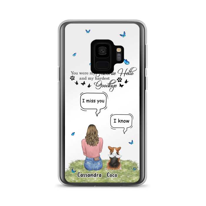 Personalized Pet Phone Case - Up to 4 Pets - Mother's Day Gift Idea For Couple/Dog/Cat Lover - You Were My Favorite Hello - Case For iPhone/Samsung