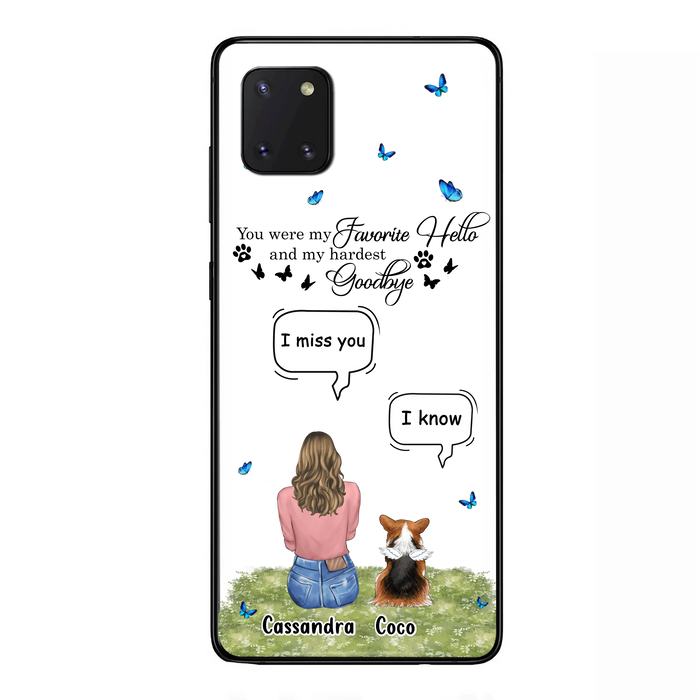 Personalized Pet Phone Case - Up to 4 Pets - Mother's Day Gift Idea For Couple/Dog/Cat Lover - You Were My Favorite Hello - Case For iPhone/Samsung