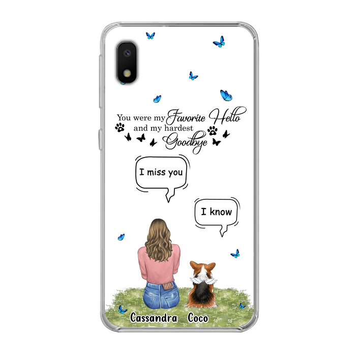 Personalized Pet Phone Case - Up to 4 Pets - Mother's Day Gift Idea For Couple/Dog/Cat Lover - You Were My Favorite Hello - Case For iPhone/Samsung