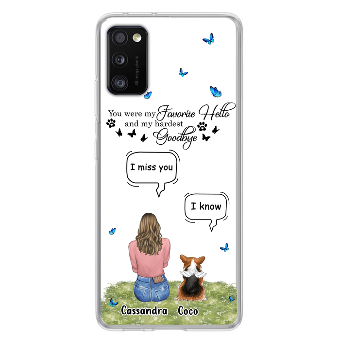 Personalized Pet Phone Case - Up to 4 Pets - Mother's Day Gift Idea For Couple/Dog/Cat Lover - You Were My Favorite Hello - Case For iPhone/Samsung