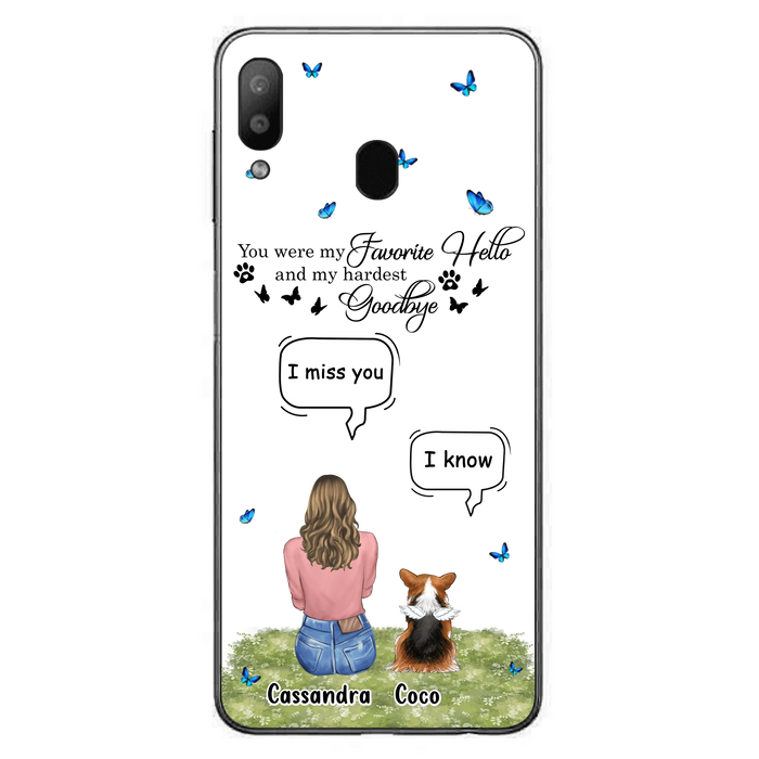 Personalized Pet Phone Case - Up to 4 Pets - Mother's Day Gift Idea For Couple/Dog/Cat Lover - You Were My Favorite Hello - Case For iPhone/Samsung