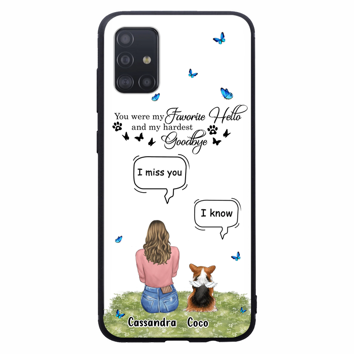 Personalized Pet Phone Case - Up to 4 Pets - Mother's Day Gift Idea For Couple/Dog/Cat Lover - You Were My Favorite Hello - Case For iPhone/Samsung
