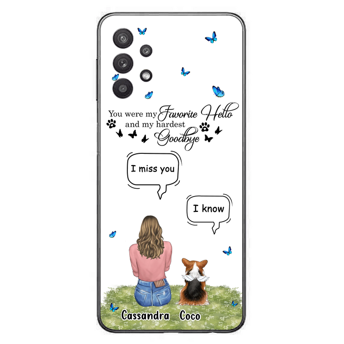 Personalized Pet Phone Case - Up to 4 Pets - Mother's Day Gift Idea For Couple/Dog/Cat Lover - You Were My Favorite Hello - Case For iPhone/Samsung