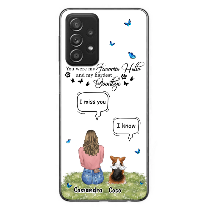 Personalized Pet Phone Case - Up to 4 Pets - Mother's Day Gift Idea For Couple/Dog/Cat Lover - You Were My Favorite Hello - Case For iPhone/Samsung