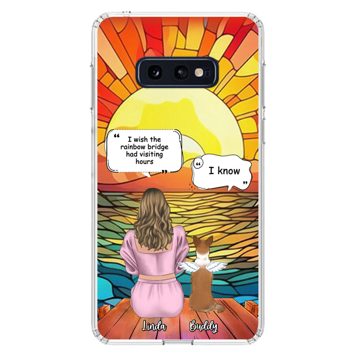 Custom Personalized Memorial Dog Phone Case - Upto 4 Dogs - Memorial Gift Idea For Dog Owners - Case for iPhone/Samsung