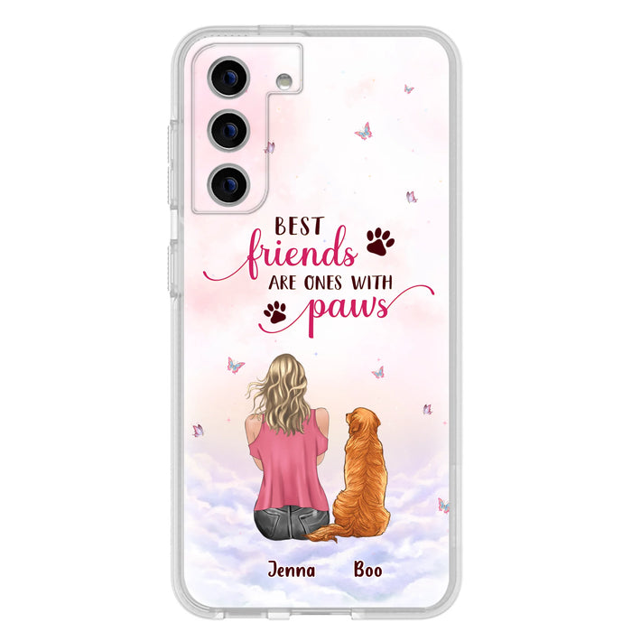 Custom Personalized Dog Mom Phone Case - Upto 5 Dogs - Mother's Day Gift Idea For Dog Lovers - Best Friends Are Ones With Paws - Case for iPhone/Samsung