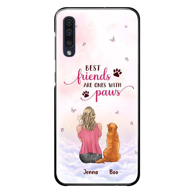Custom Personalized Dog Mom Phone Case - Upto 5 Dogs - Mother's Day Gift Idea For Dog Lovers - Best Friends Are Ones With Paws - Case for iPhone/Samsung