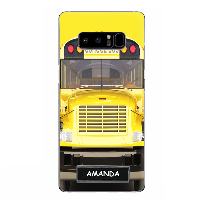 Personalized School Bus Phone Case - Gift Idea For School Bus Lovers - Case For iPhone, Samsung and Xiaomi