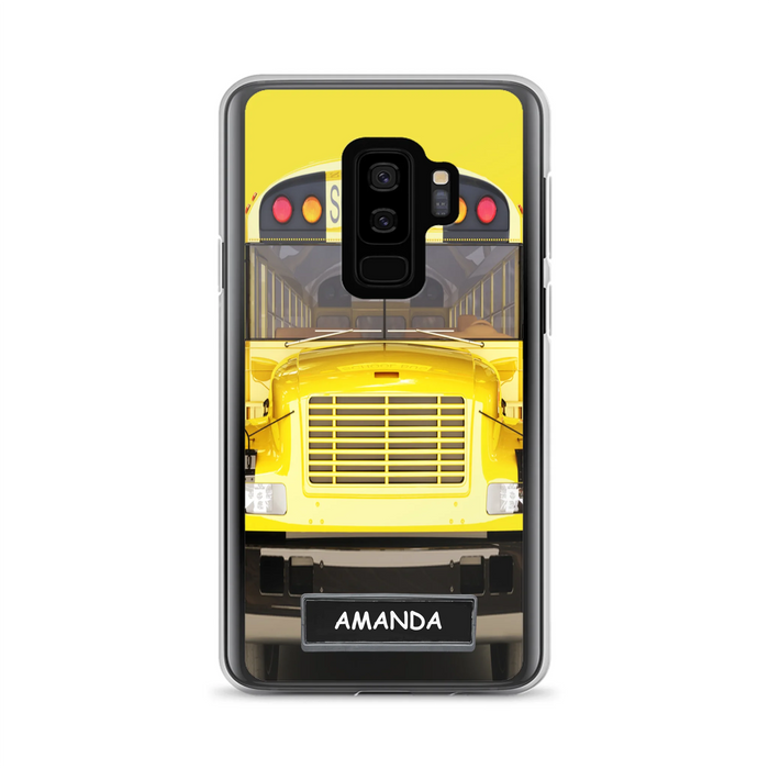 Personalized School Bus Phone Case - Gift Idea For School Bus Lovers - Case For iPhone, Samsung and Xiaomi