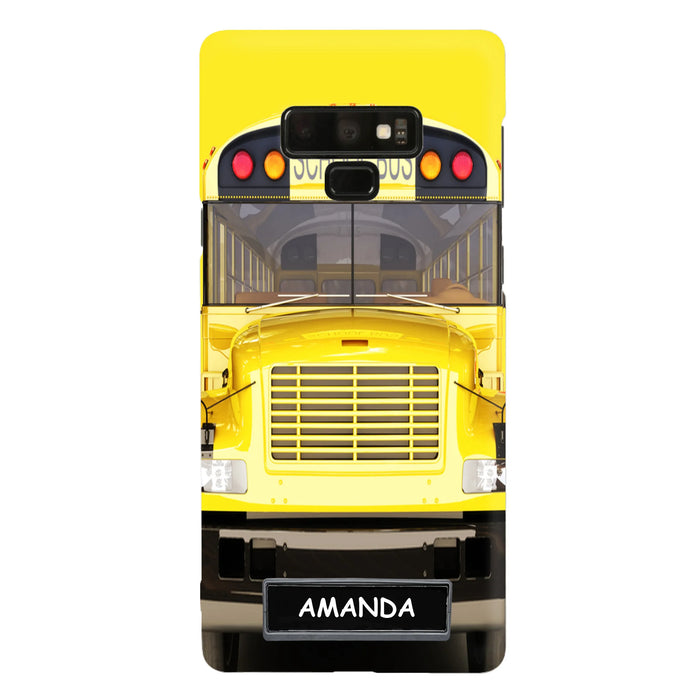 Personalized School Bus Phone Case - Gift Idea For School Bus Lovers - Case For iPhone, Samsung and Xiaomi