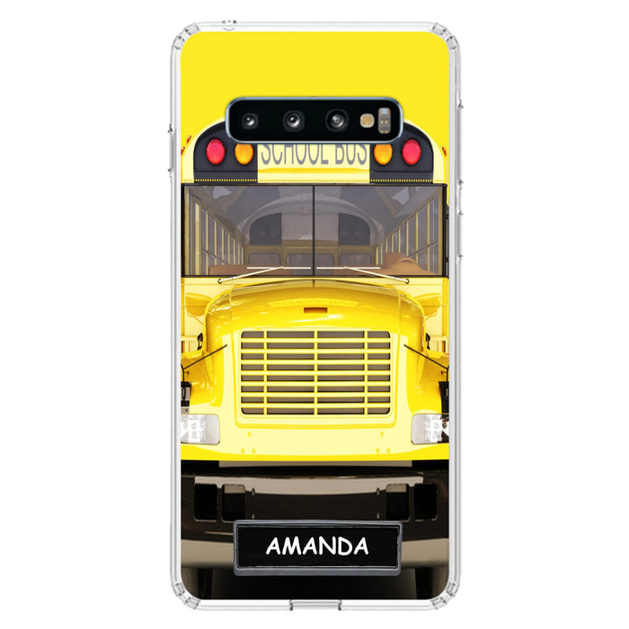 Personalized School Bus Phone Case - Gift Idea For School Bus Lovers - Case For iPhone, Samsung and Xiaomi