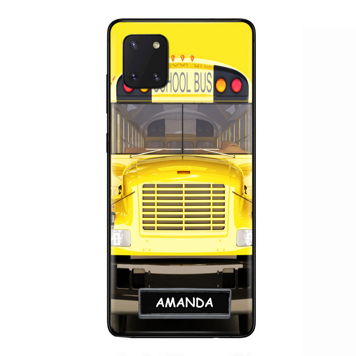 Personalized School Bus Phone Case - Gift Idea For School Bus Lovers - Case For iPhone, Samsung and Xiaomi