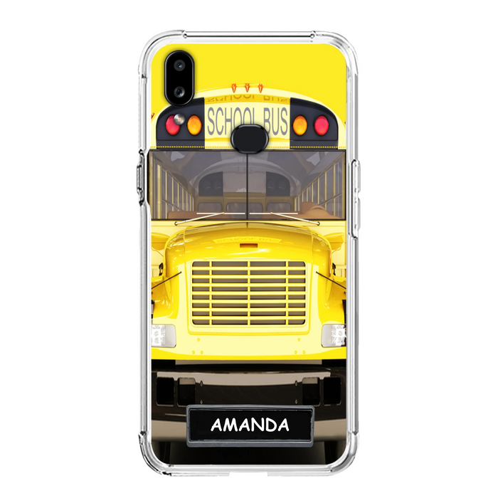 Personalized School Bus Phone Case - Gift Idea For School Bus Lovers - Case For iPhone, Samsung and Xiaomi