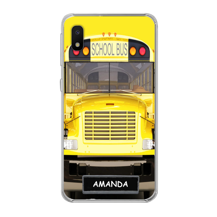Personalized School Bus Phone Case - Gift Idea For School Bus Lovers - Case For iPhone, Samsung and Xiaomi