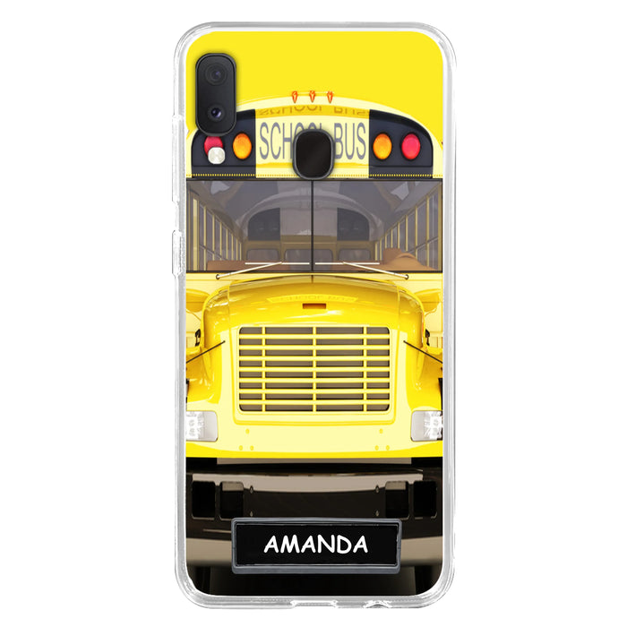 Personalized School Bus Phone Case - Gift Idea For School Bus Lovers - Case For iPhone, Samsung and Xiaomi
