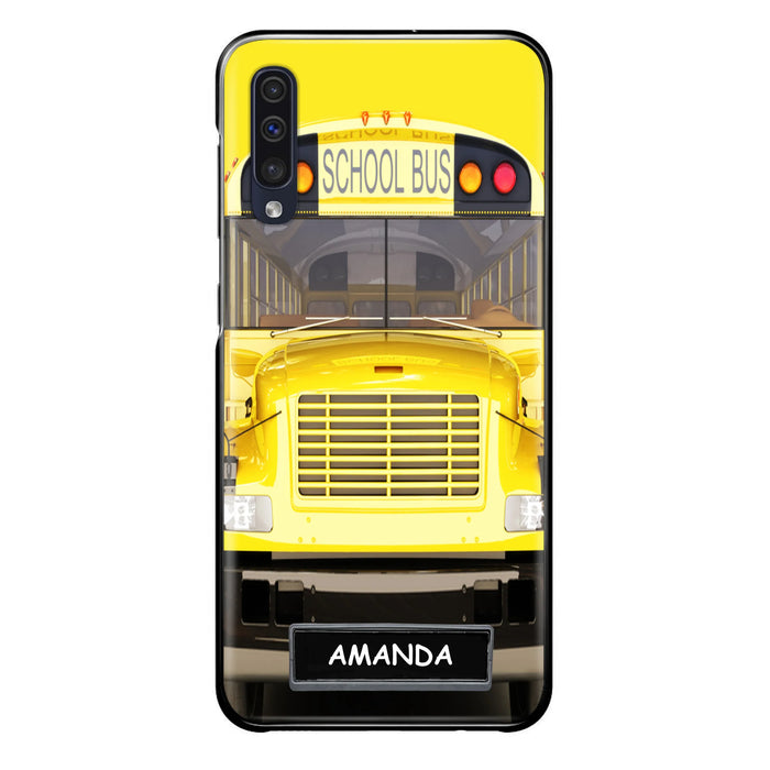 Personalized School Bus Phone Case - Gift Idea For School Bus Lovers - Case For iPhone, Samsung and Xiaomi