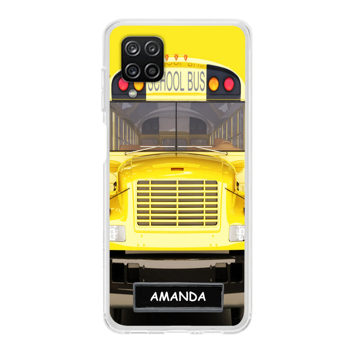 Personalized School Bus Phone Case - Gift Idea For School Bus Lovers - Case For iPhone, Samsung and Xiaomi