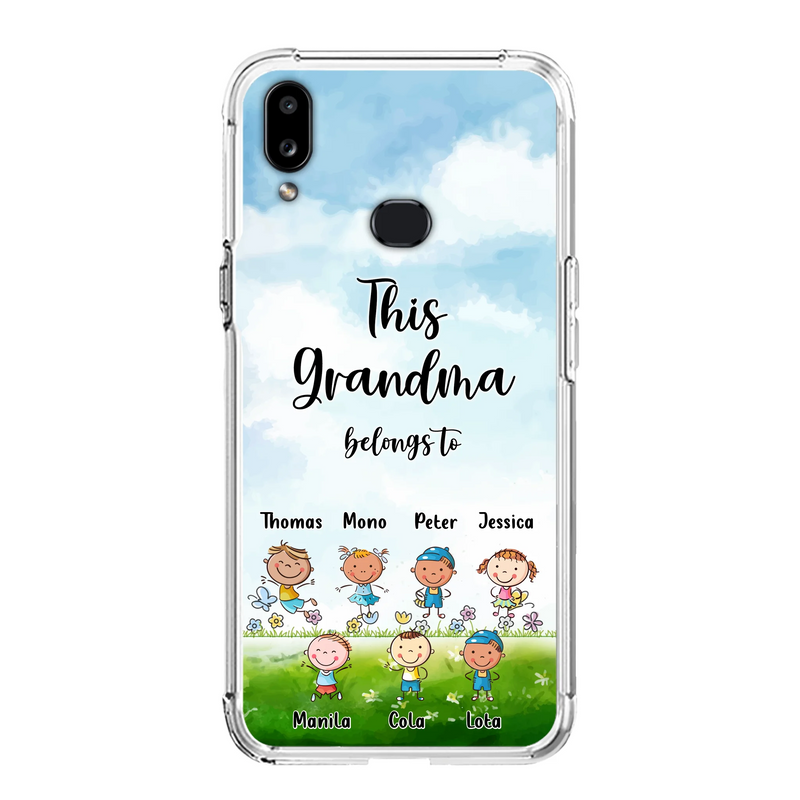 Custom Personalized Grandma Phone Case - Gift Idea For Grandma/Mother's Day - Upto 7 Kids - This Grandma Belongs To - Case For iPhone & Samsung