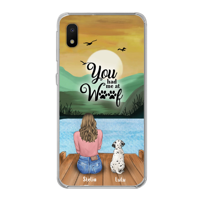 Personalized Dog Mom Phone Case - Gifts For Dog Lover With Up to 4 Dogs - You Had Me At Woof - The New Version for iPhone 16 Series