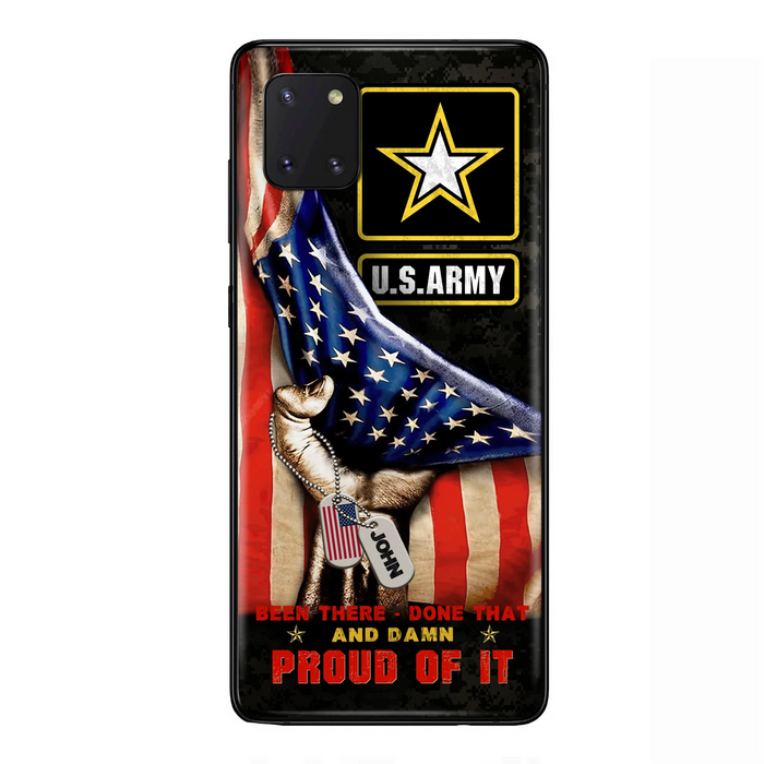 Custom Personalized Veteran Proudly Served Phone Case - Gift Idea For Veterans - Been There Done That And Damn Proud Of It - Case For iPhone And Samsung