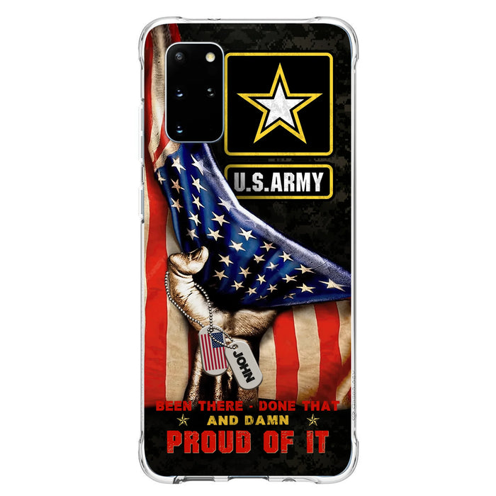 Custom Personalized Veteran Proudly Served Phone Case - Gift Idea For Veterans - Been There Done That And Damn Proud Of It - Case For iPhone And Samsung