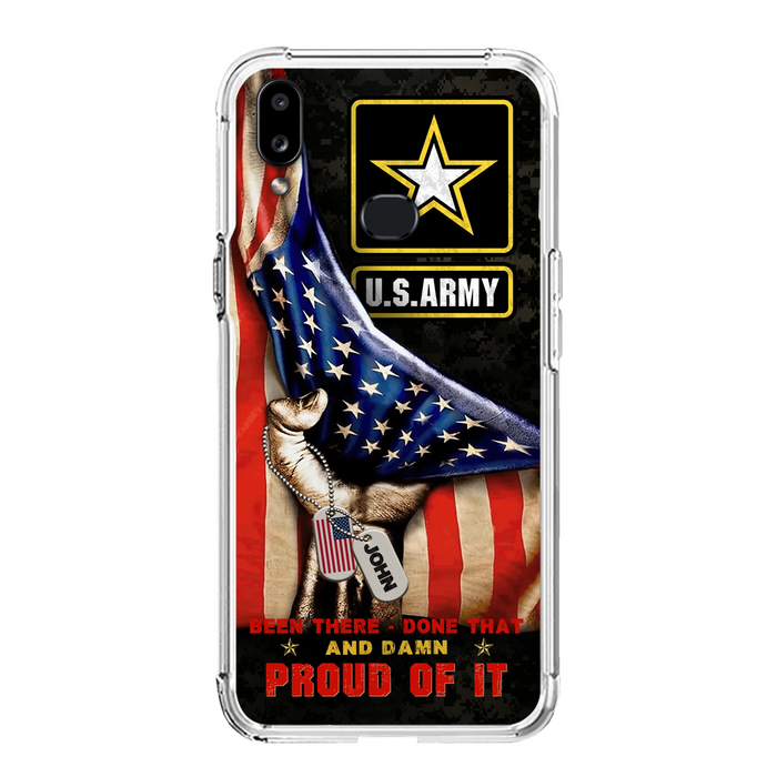 Custom Personalized Veteran Proudly Served Phone Case - Gift Idea For Veterans - Been There Done That And Damn Proud Of It - Case For iPhone And Samsung