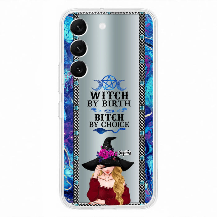 Custom Personalized Witch Phone Case for iPhone and Samsung - Gift Idea For Halloween - Witch By Birth, Bitch By Choice