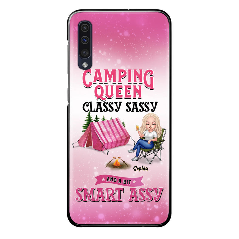 Custom Personalized Camping Queen Phone Case - Gift Idea For Camping Lovers/Mother's Day - Camping Queen Classy Sassy And A Bit Smart Assy - Cases For iPhone And Samsung