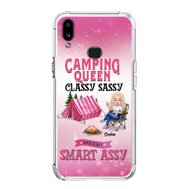 Custom Personalized Camping Queen Phone Case - Gift Idea For Camping Lovers/Mother's Day - Camping Queen Classy Sassy And A Bit Smart Assy - Cases For iPhone And Samsung