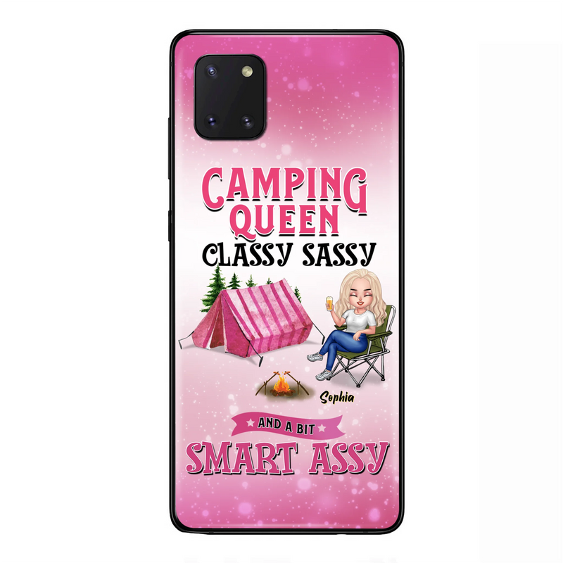 Custom Personalized Camping Queen Phone Case - Gift Idea For Camping Lovers/Mother's Day - Camping Queen Classy Sassy And A Bit Smart Assy - Cases For iPhone And Samsung