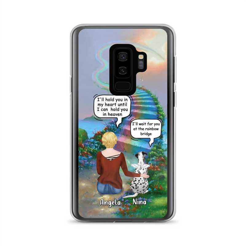 Custom Personalized Memorial Dog Phone Case - Upto 4 Dogs - Memorial Gift For Dog Lovers - Case For iPhone/Samsung