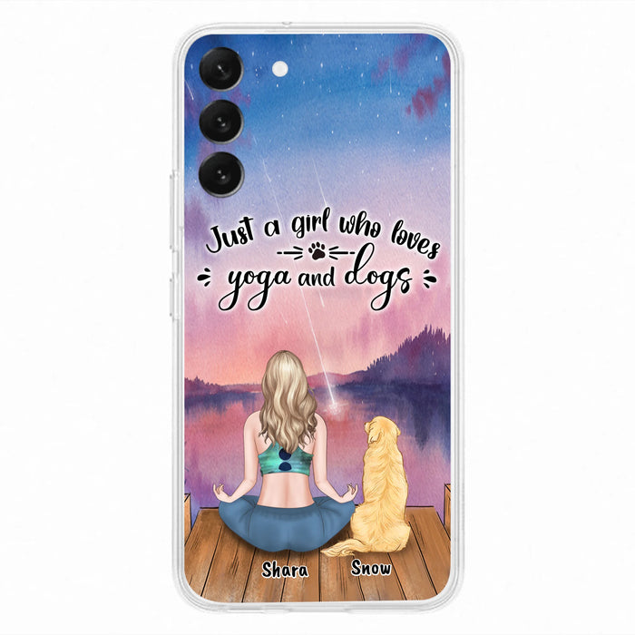 Custom Personalized Yoga Dog Mom Phone Case - Gift For Dog Lover - Case For iPhone And Samsung