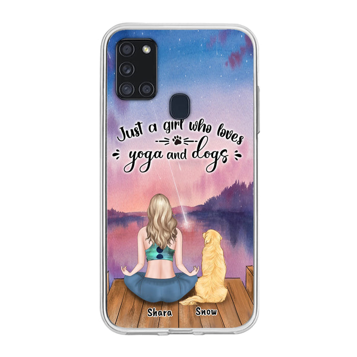 Custom Personalized Yoga Dog Mom Phone Case - Gift For Dog Lover - Case For iPhone And Samsung